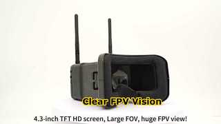 4.3인치 FPV 고글 드론 비전