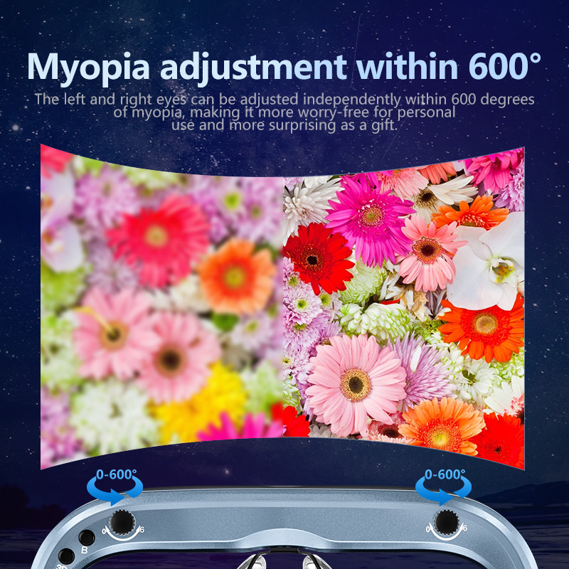 USB-C AR 스마트 안경 1800 닛 대형 FOV 43° 1080P 60Hz OLED 헤드 마운트 디스플레이