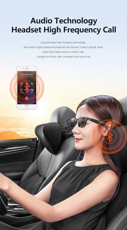 블랙 블루투스 선글라스 콜 블루투스 5.1 버전 90mAh 4-6시간 음악 시간
